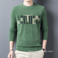 Jacquard Knit Mens Pull Over Sweater